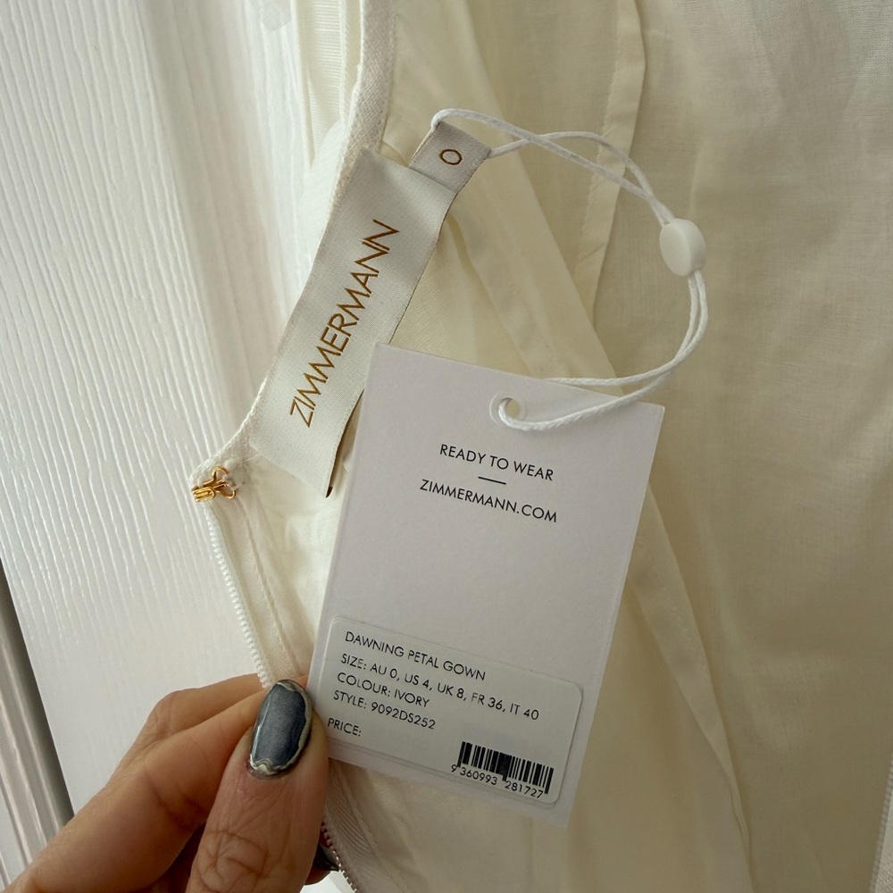 Zimmermann Botanica Petal Detailed Linen Silk Blend Dress NEW with tag - Picture 9 of 12